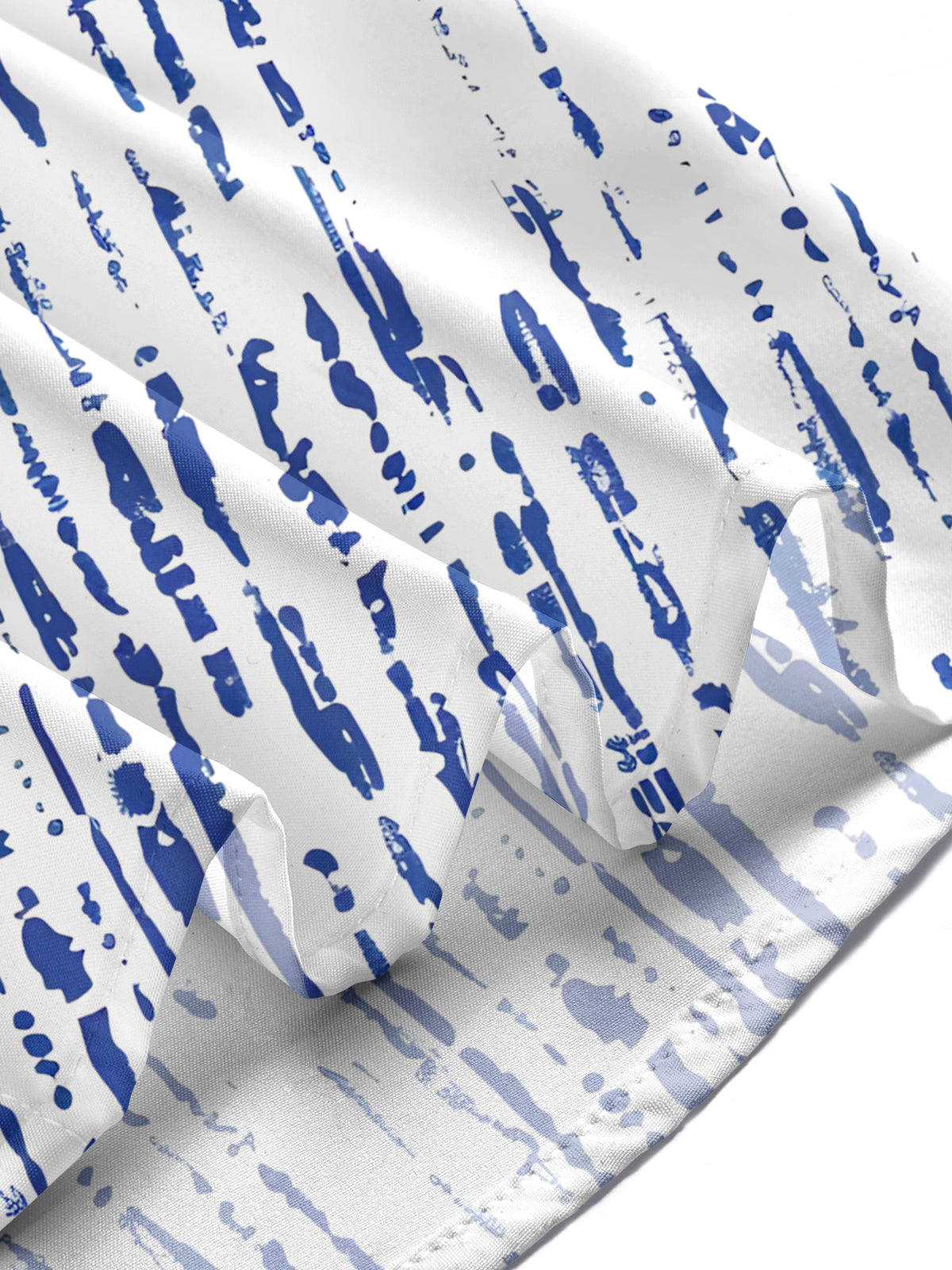 Geometric Line Print Men's Pocket Short Sleeve Shirts