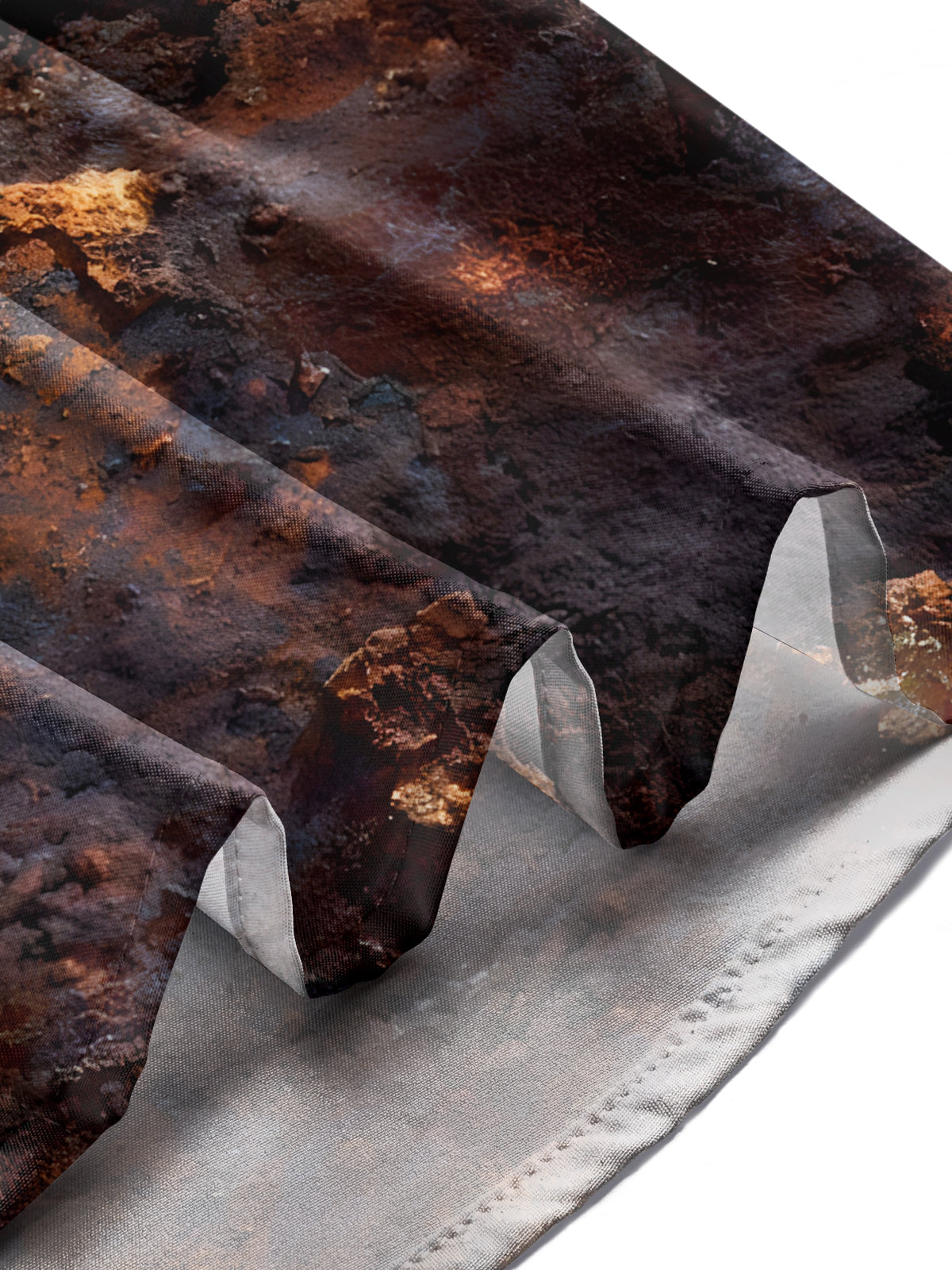 Vintage Distressed Rust Print Men's Pocket Short Sleeve Shirts