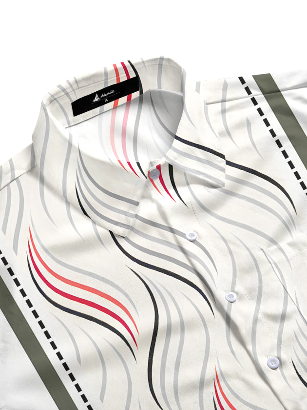 men's short sleeve shirt side view