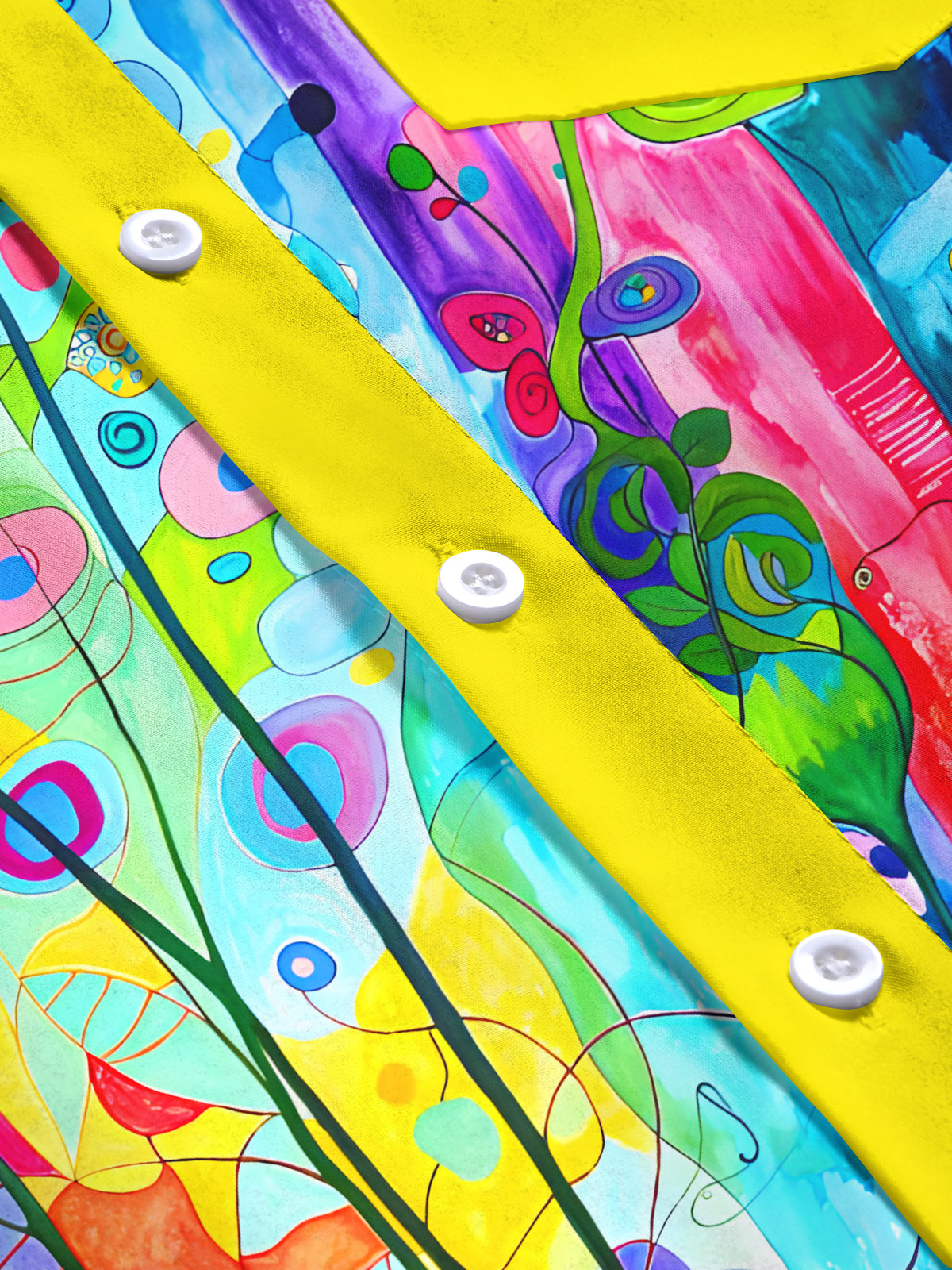 Floral Men's Pocket Short Sleeve Shirts