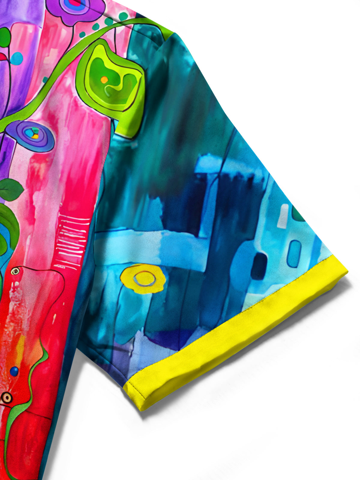 Floral Men's Pocket Short Sleeve Shirts