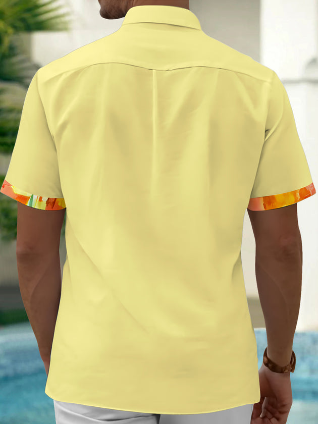 Tie Dye Men's Pocket Short Sleeve Shirts