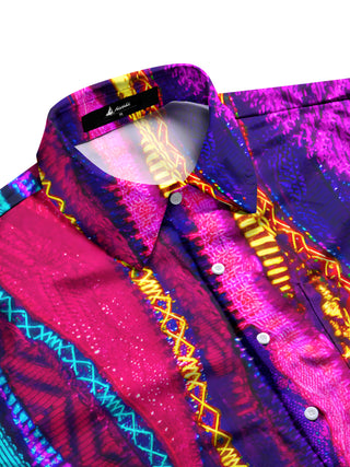 men's tie-dye shirt side view