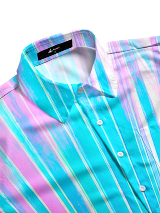 men's short sleeve shirt side view