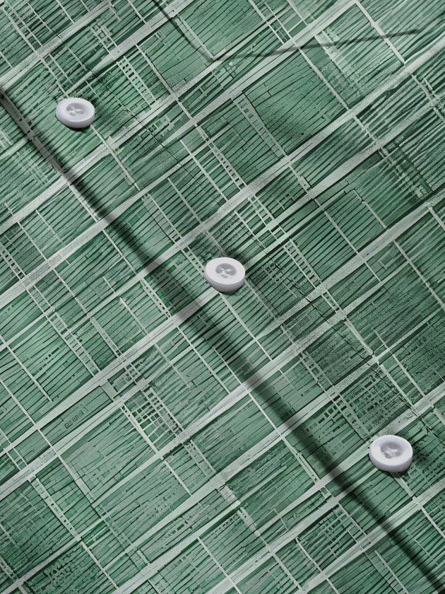 Geometric Print Men's Pocket Short Sleeve Shirts