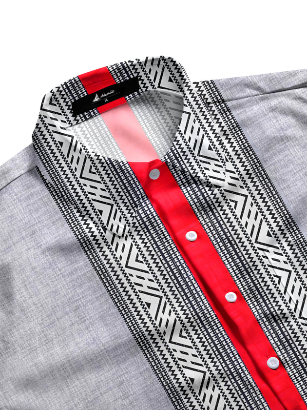 men's short sleeve shirt side view