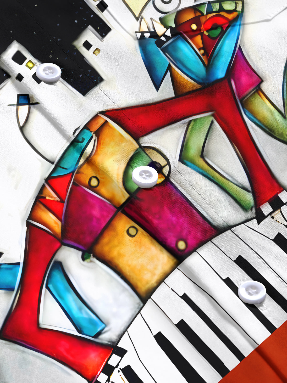 Music Men's Pocket Short Sleeve Shirts