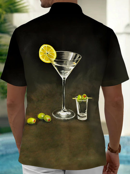 men's pocket shirt back view