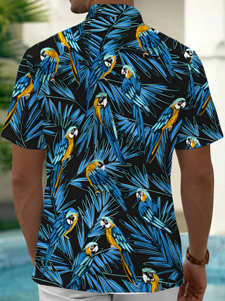men's aloha shirt back view