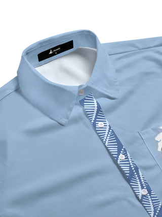 men's short sleeve shirt side view
