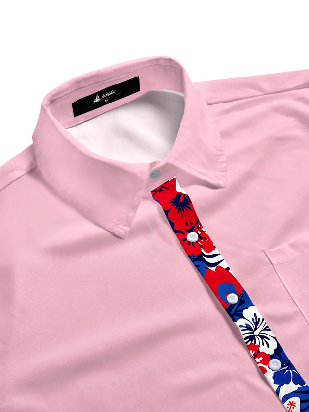 men's botanical shirt side view