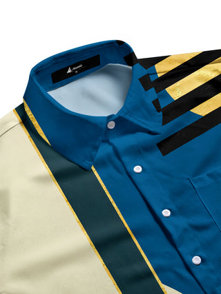 men's short sleeve shirt side view