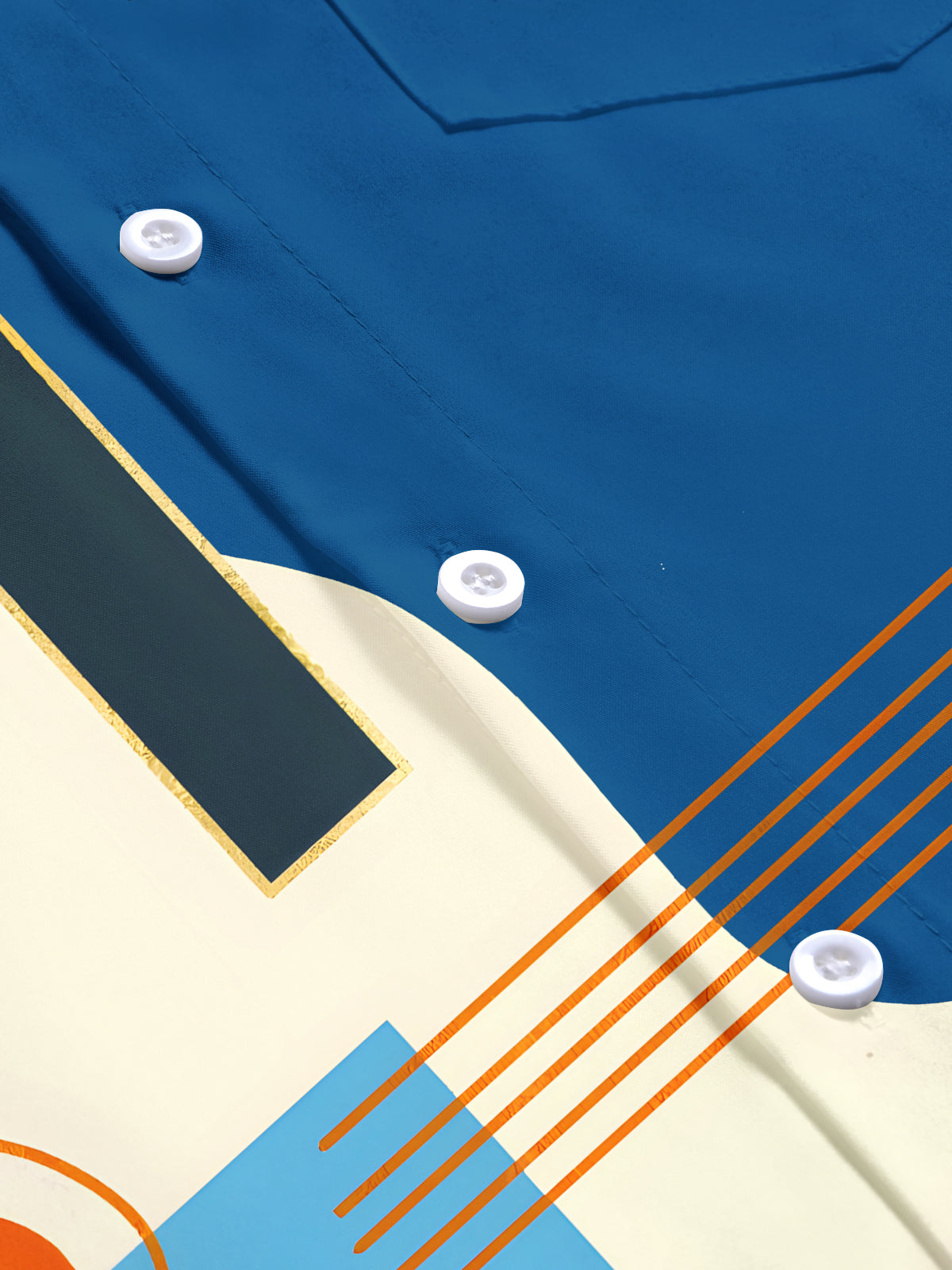 Geometry Men's Pocket Short Sleeve Shirts