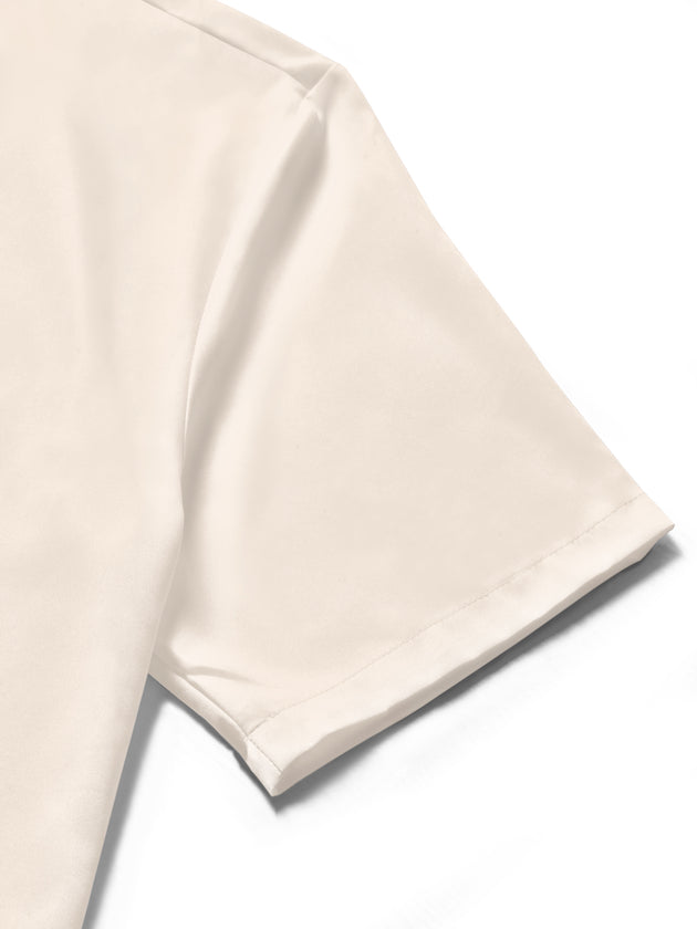 men's eagle print shirt close-up short sleeve