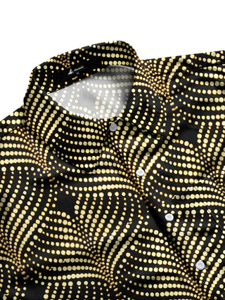 men's pattern print shirt side view