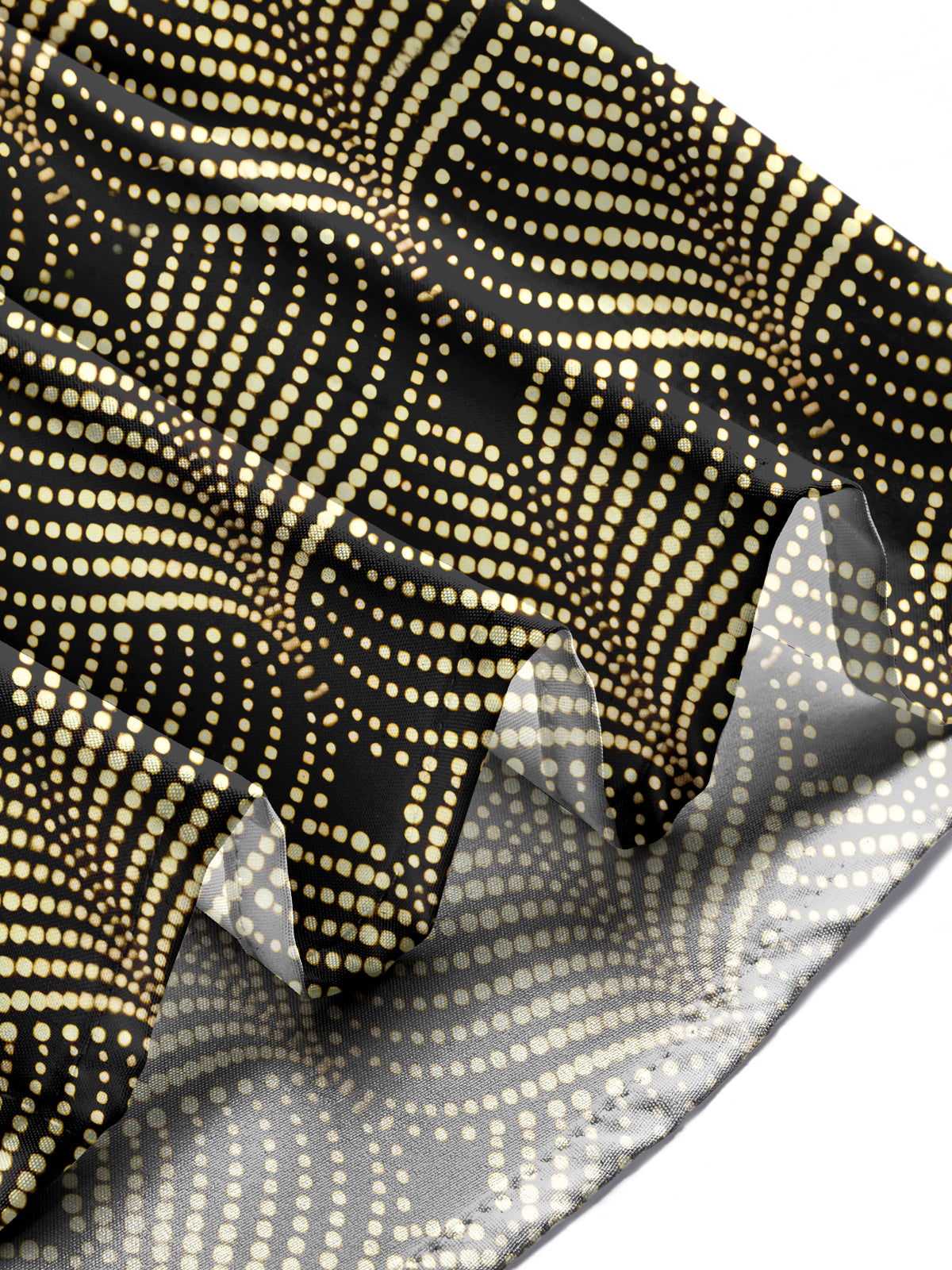 Geometric Polka Dot Print Men's Pocket Short Sleeve Shirts