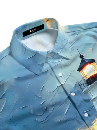 men's short sleeve shirt side view