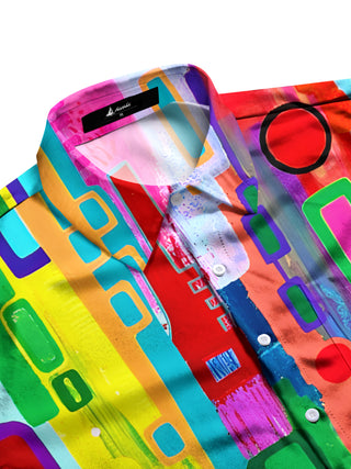men's short sleeve shirt side view