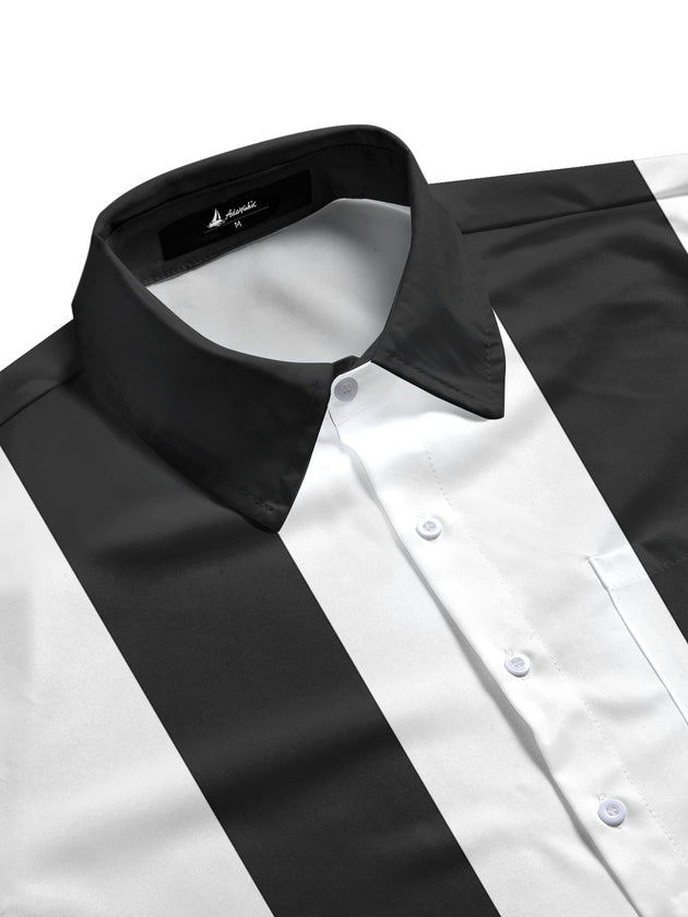men's printed short sleeve flat lay shirt