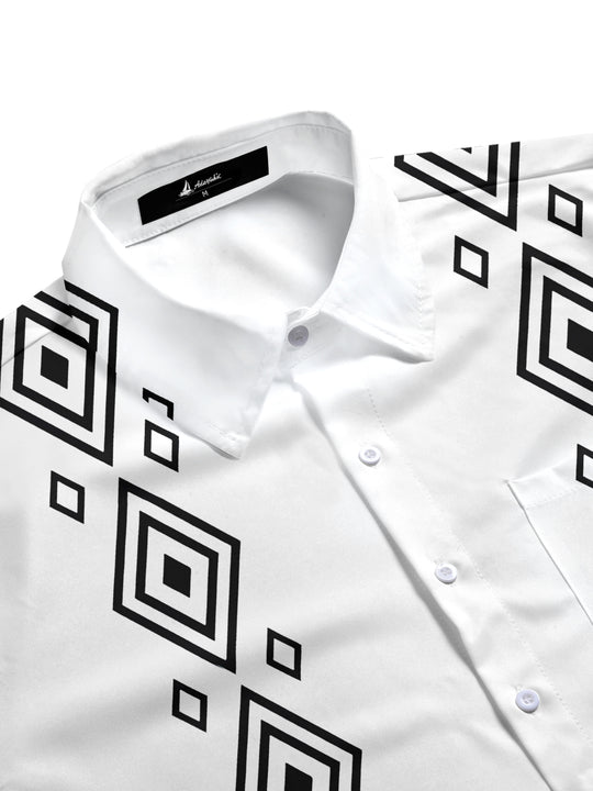 men's short sleeve shirt side view