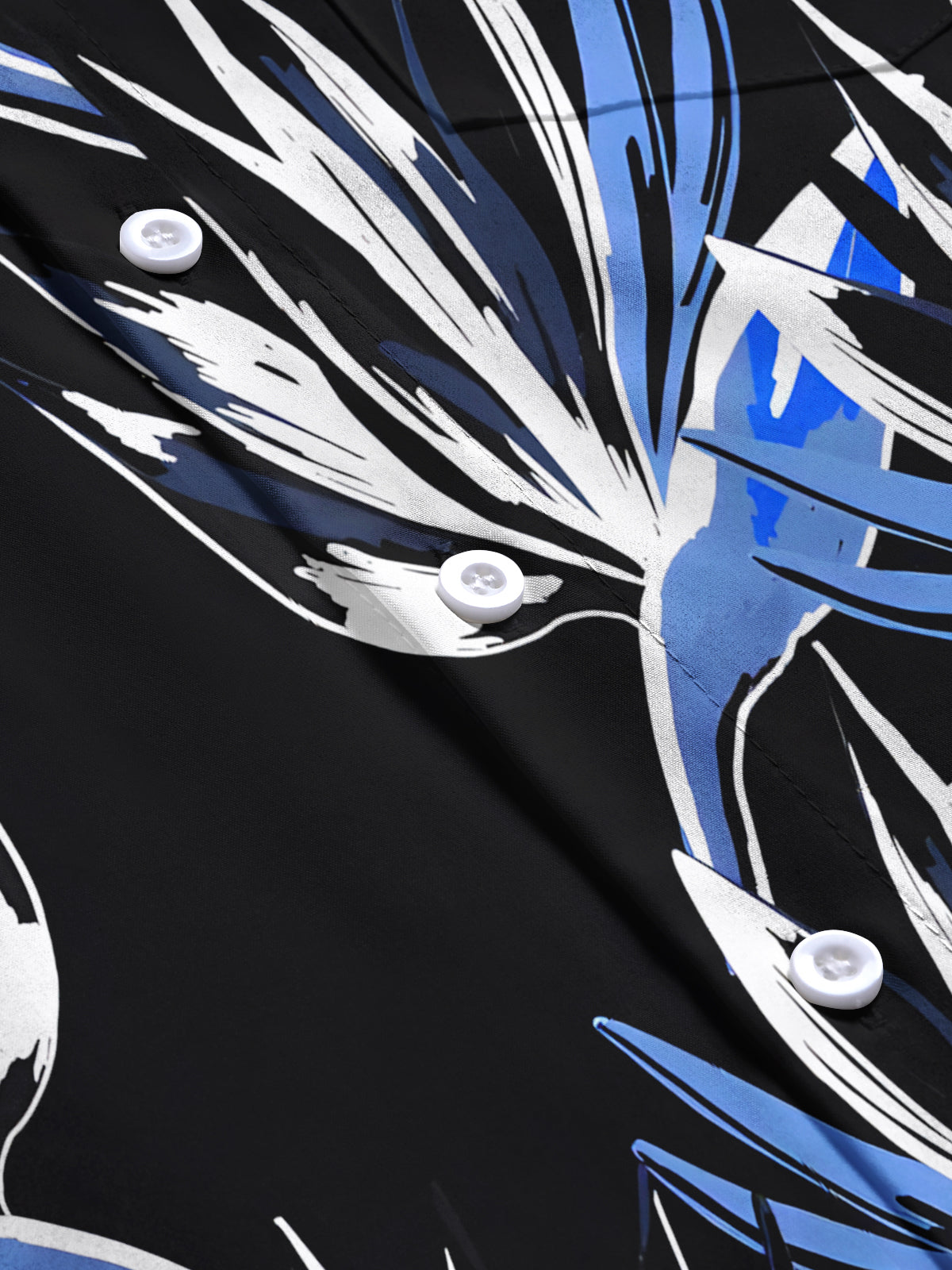 Floral Men's Pocket Short Sleeve Shirts