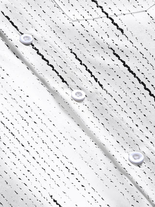 men's printed shirt close-up short sleeve