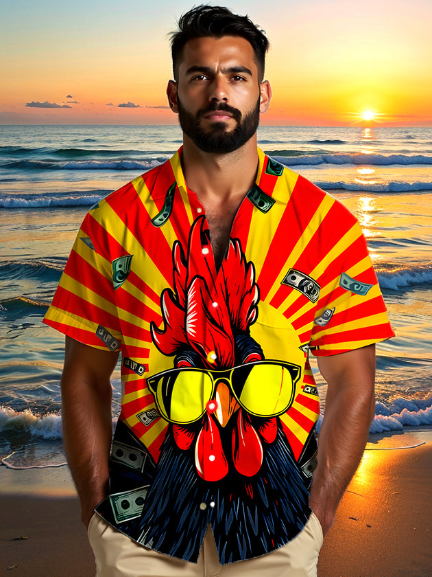 men's short sleeve shirt side view