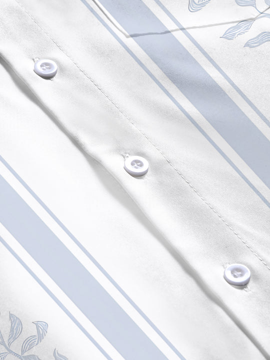 men's printed short sleeve flat lay shirt
