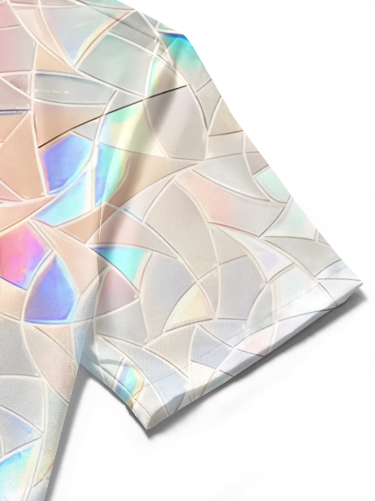 Geometric Print Men's Pocket Short Sleeve Shirts