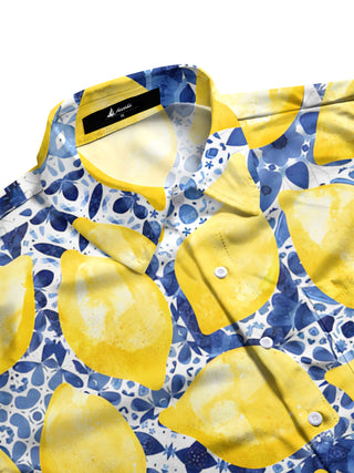 men's short sleeve shirt side view