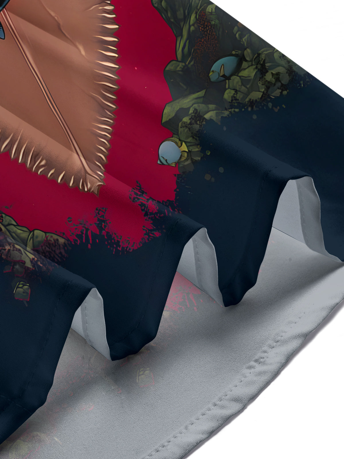 Animal Shark Print Men's Pocket Short Sleeve Shirts