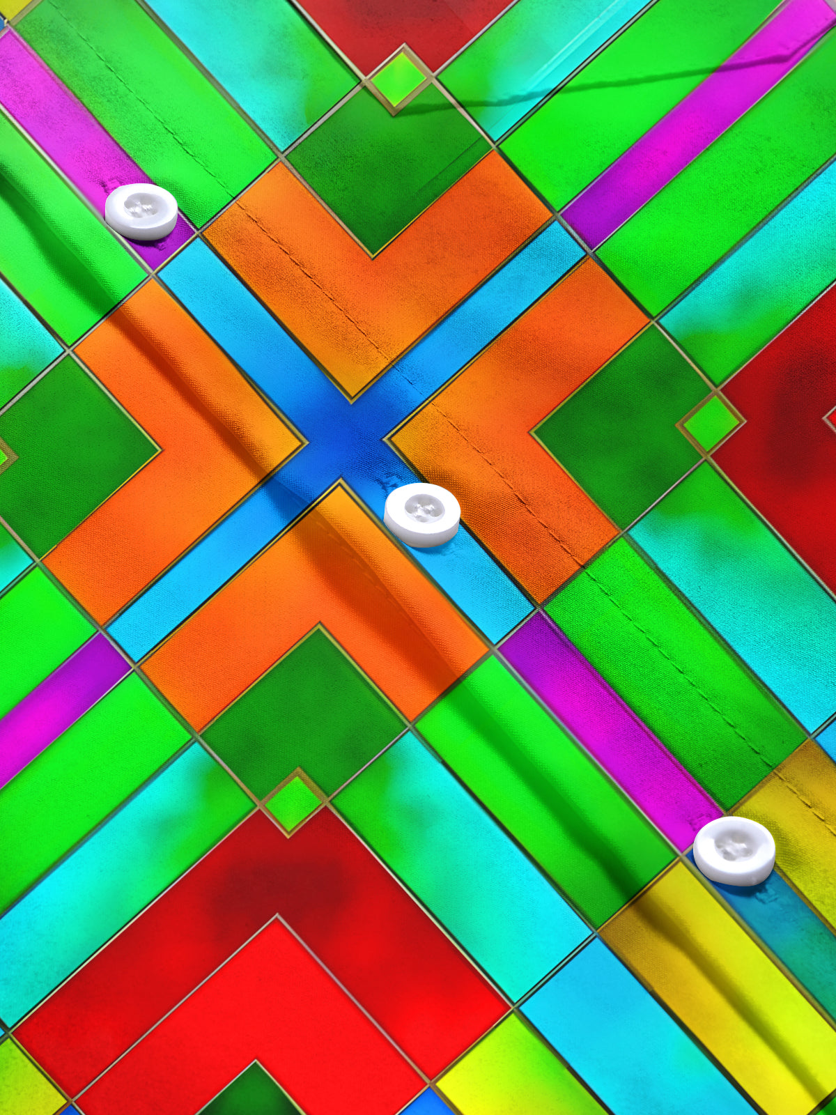 Geometry Men's Pocket Short Sleeve Shirts