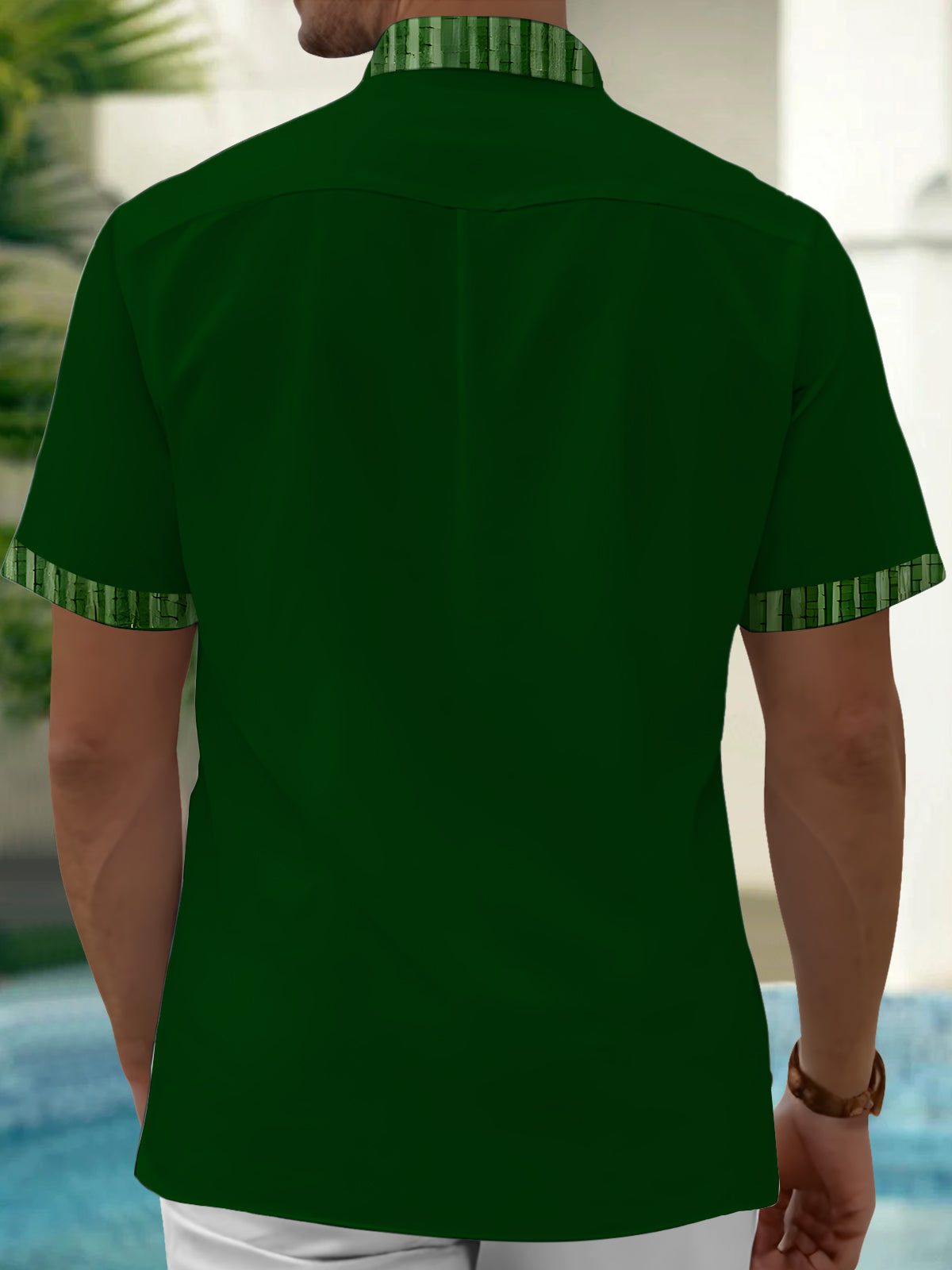 Watermelon Men's Pocket Short Sleeve Shirts