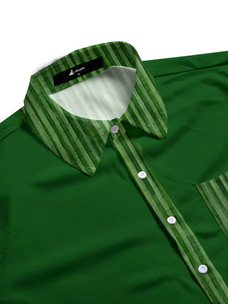 men's summer pattern shirt side view