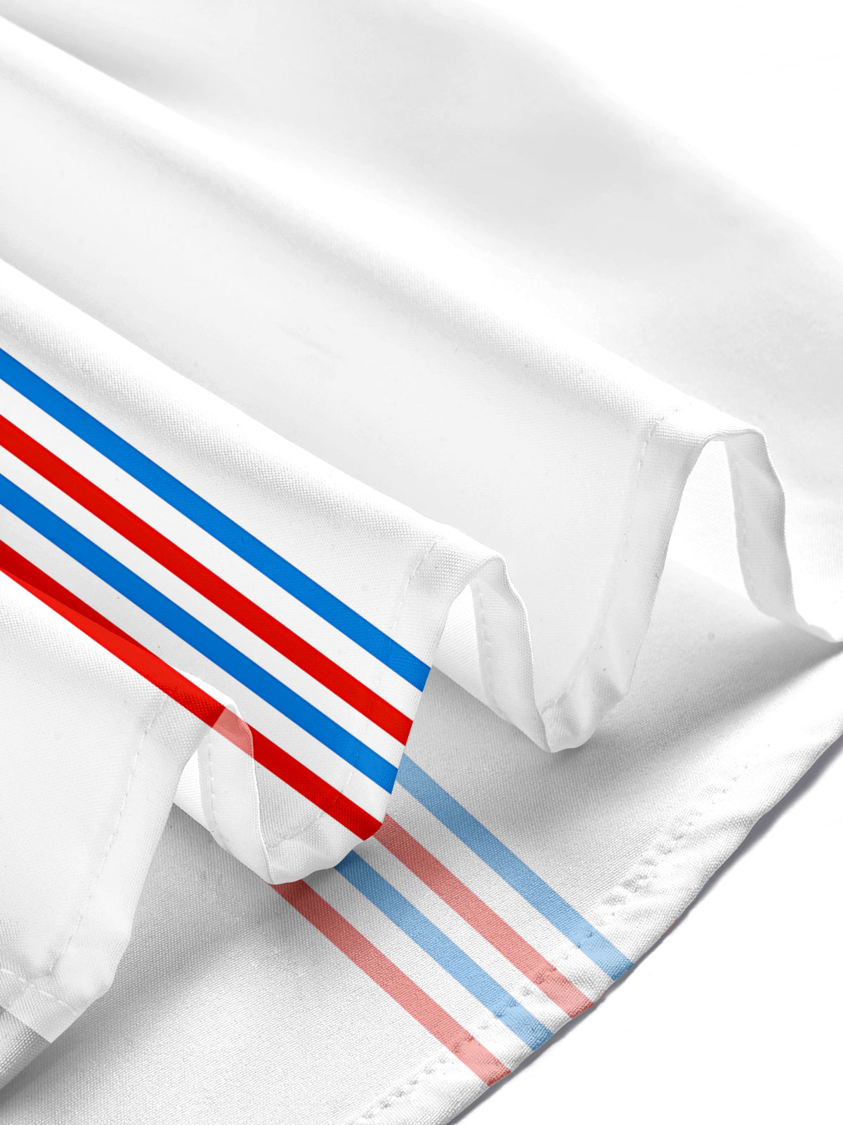 American Flag Stripes Ocean Fish Print Men's Pocket Short Sleeve Shirts