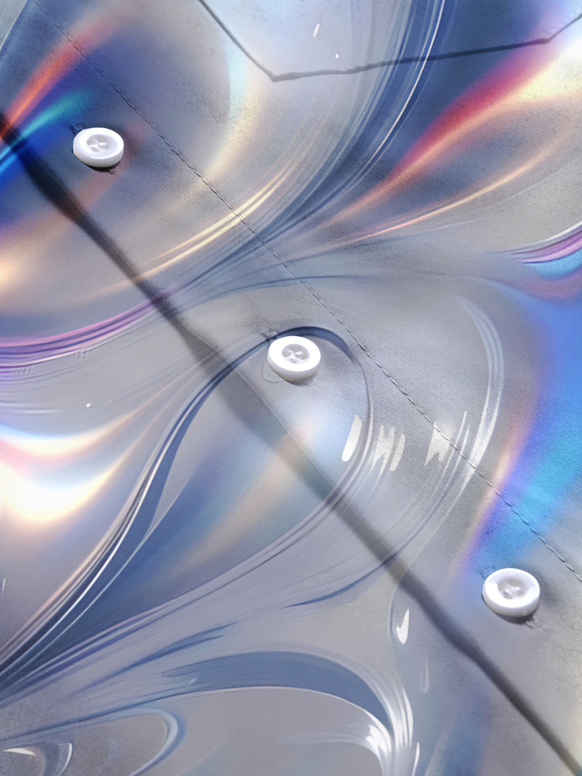 Abstract Gradient Print Men's Pocket Short Sleeve Shirts