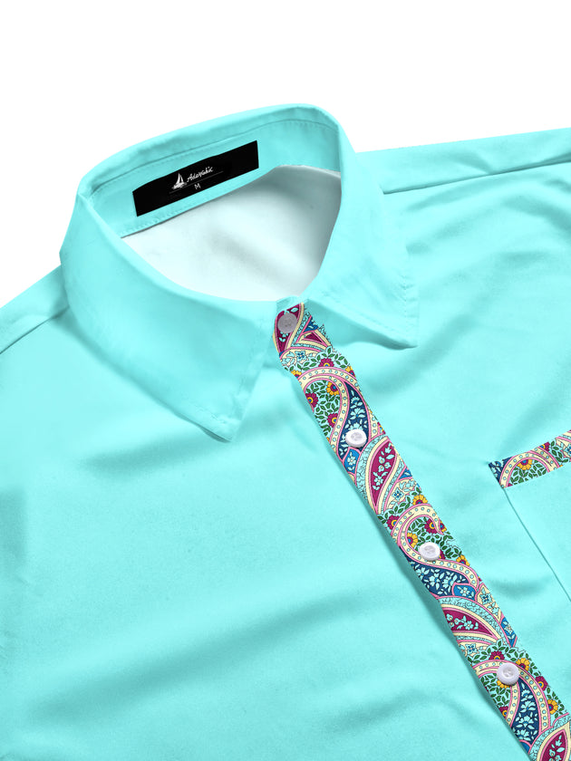 men's botanical shirt side view