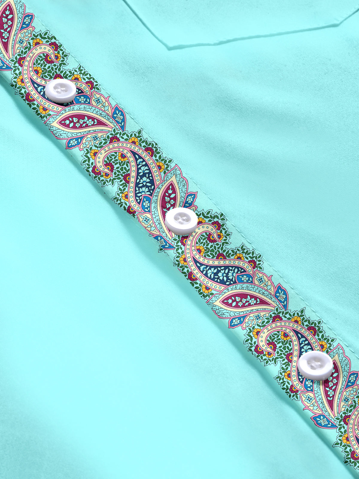 Floral Men's Pocket Short Sleeve Shirts