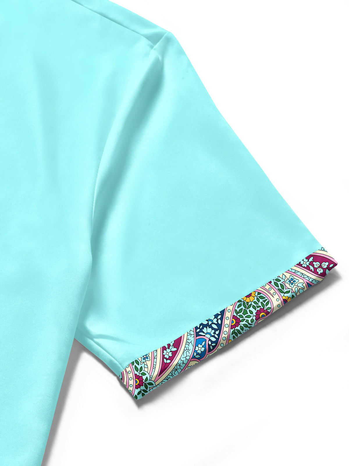 Floral Men's Pocket Short Sleeve Shirts