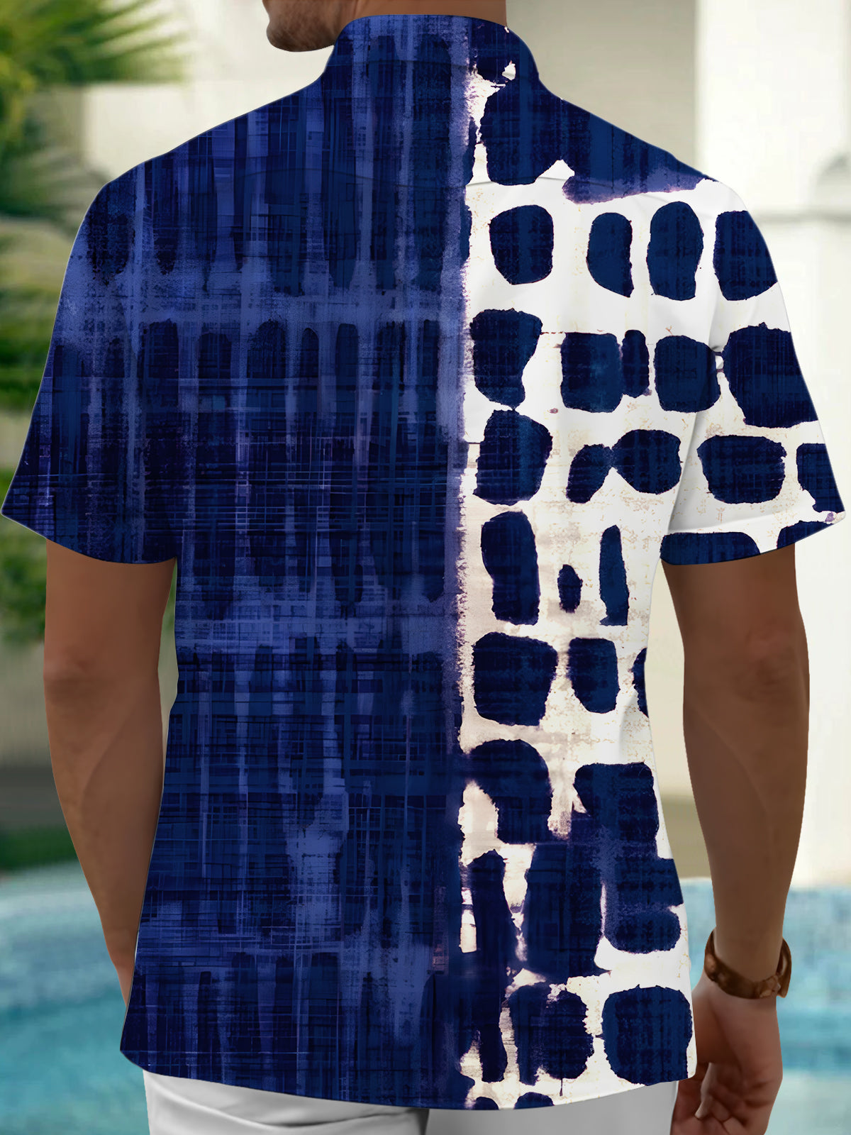 Geometry Men's Pocket Short Sleeve Shirts