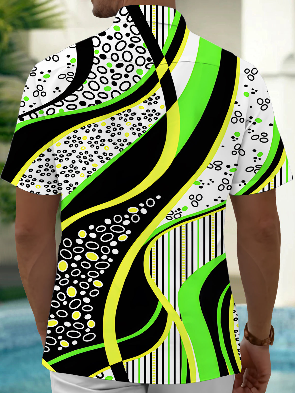 Geometry Men's Pocket Short Sleeve Shirts