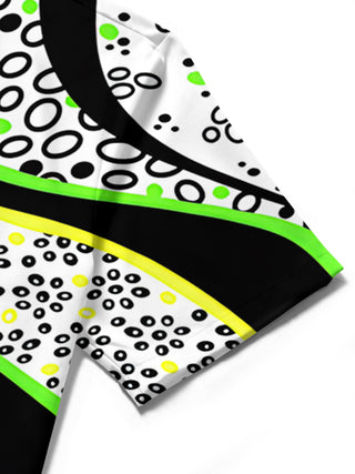 men's printed shirt close-up short sleeve
