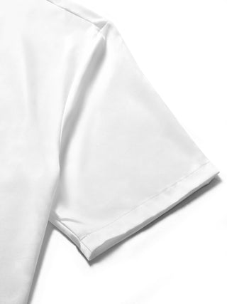 men's printed shirt close-up short sleeve