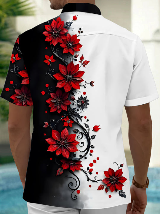 men's botanical shirt side view