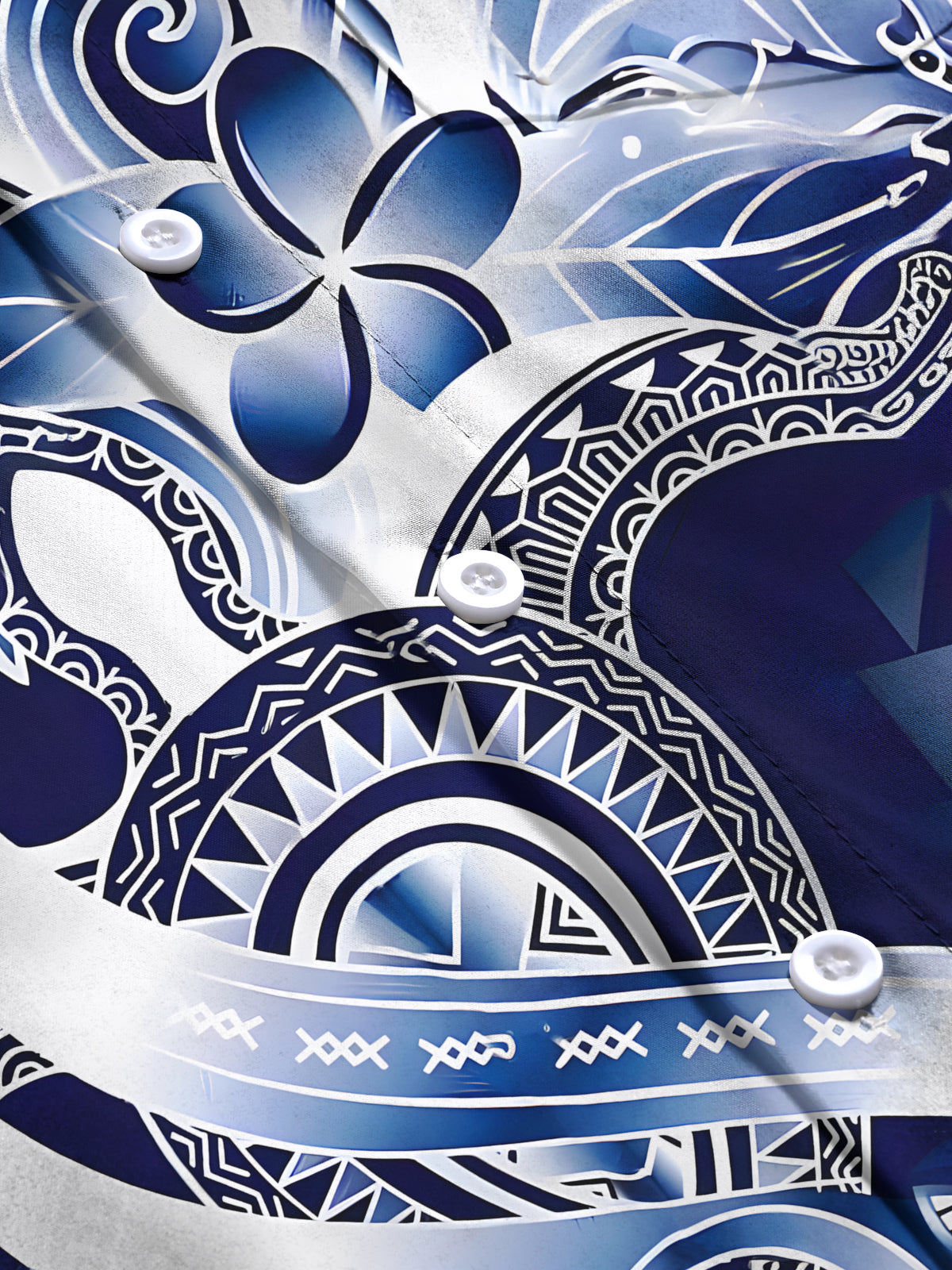 Abstract Men's Pocket Short Sleeve Shirts