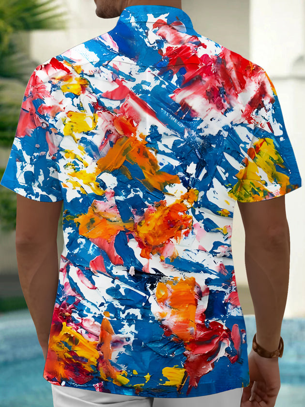men's tye dye shirt back view