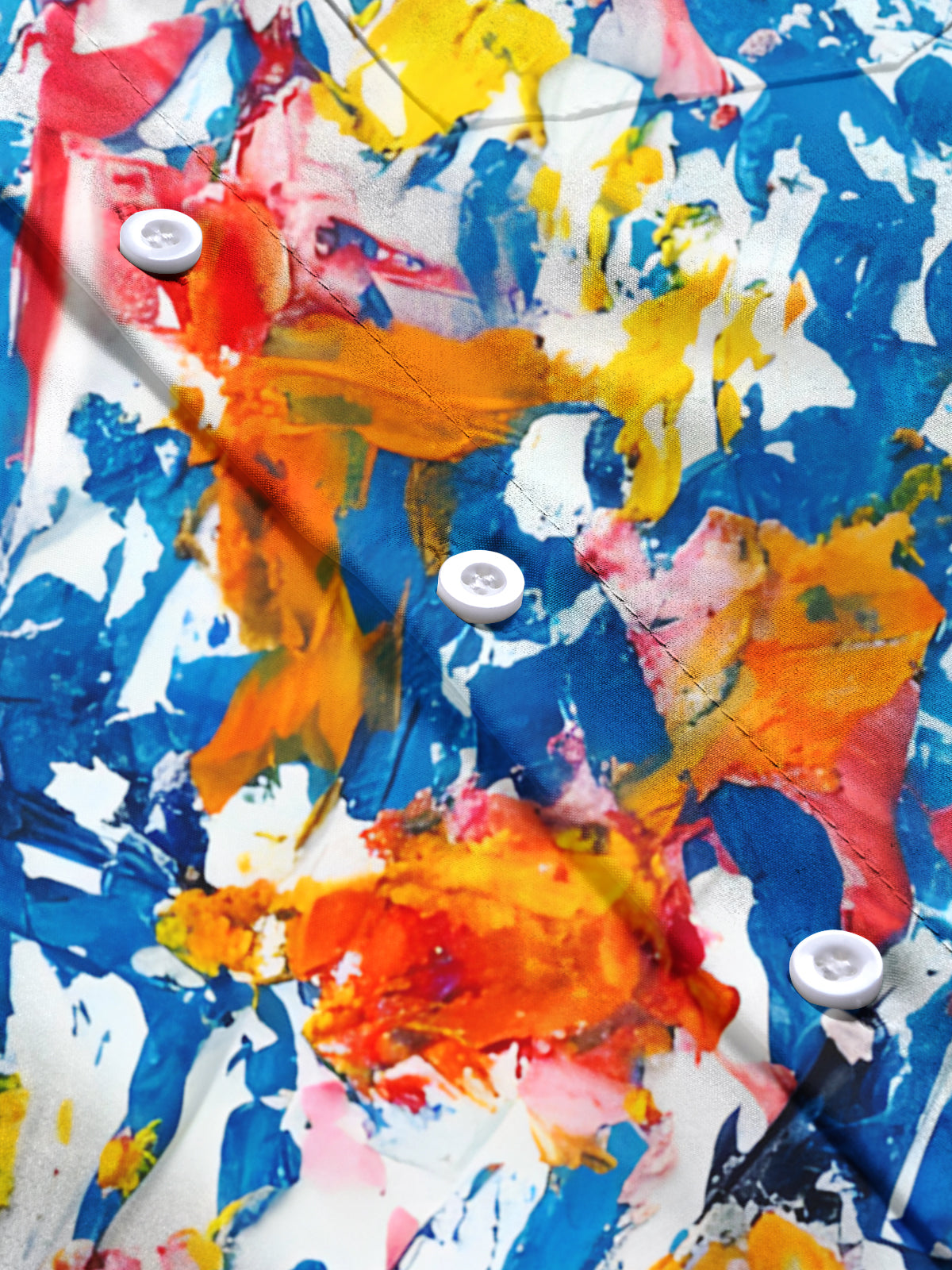 Tie Dye Men's Pocket Short Sleeve Shirts