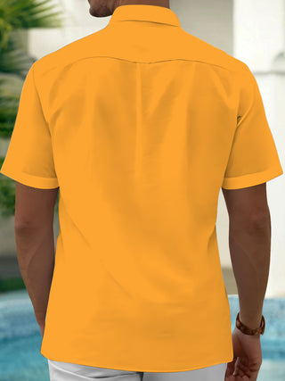 men's aloha shirt back view