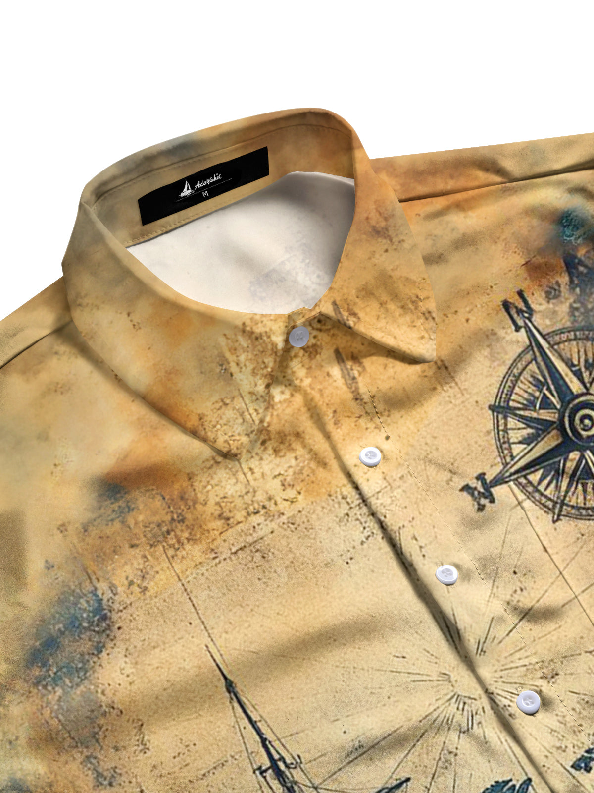 Hawaiian Sailing Sailboat Print Men's Pocket Short Sleeve Shirts