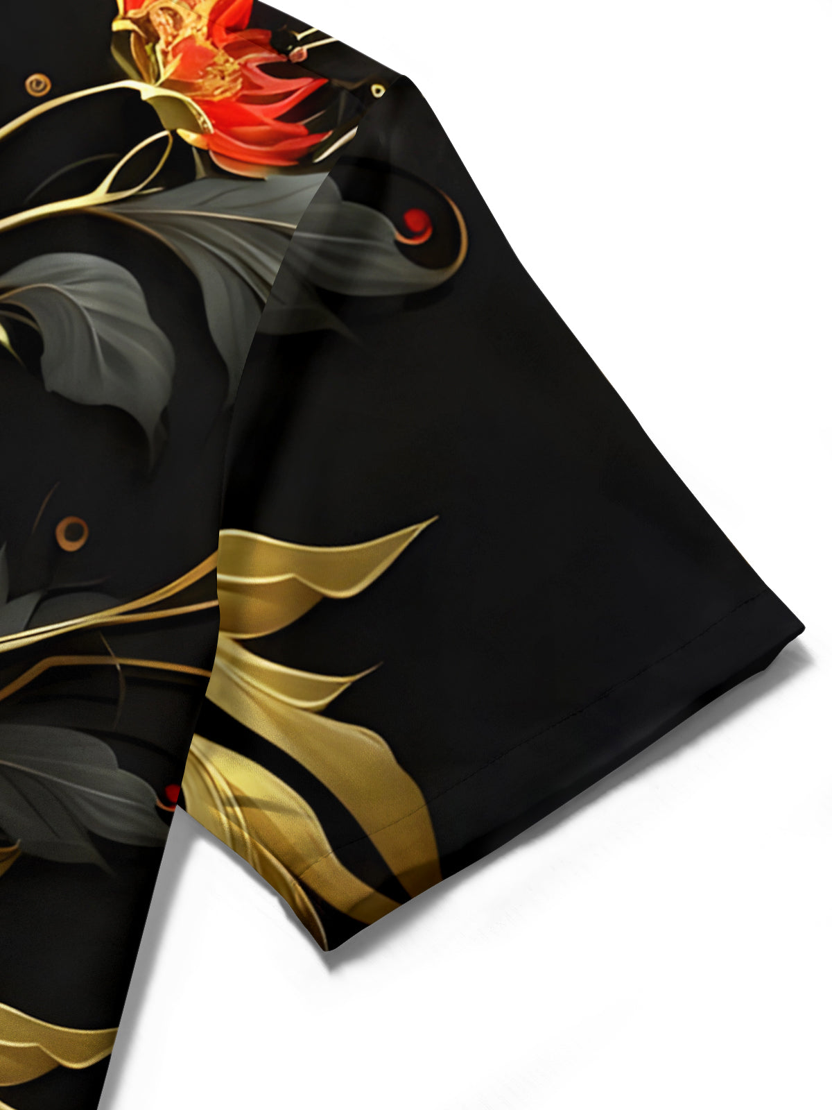 Floral Men's Pocket Short Sleeve Shirts